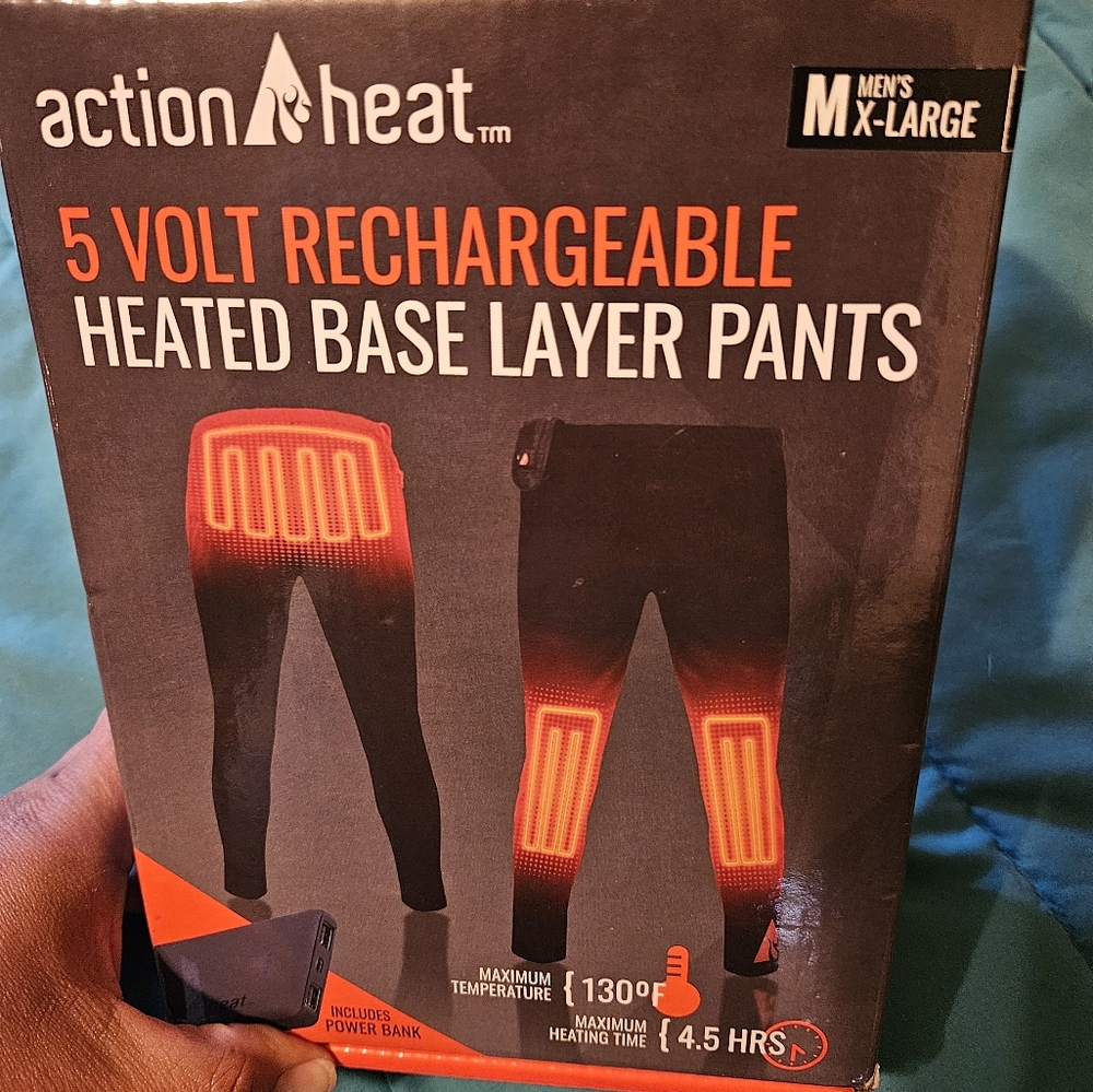 Mens XL Heated base layer pants
